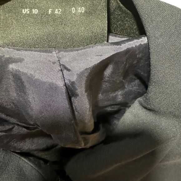 AKRIS Navy Blue Short Sleeve Wool Blazer - Picture 8 of 12